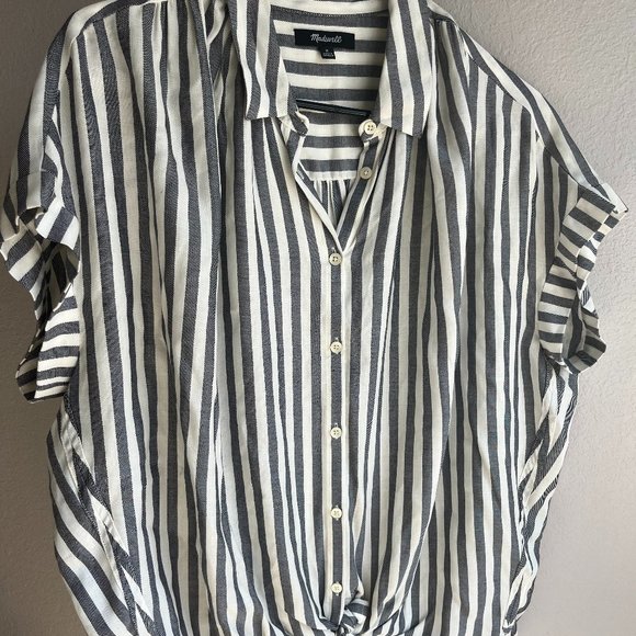 Madewell Tie Front Shirt - Picture 1 of 4